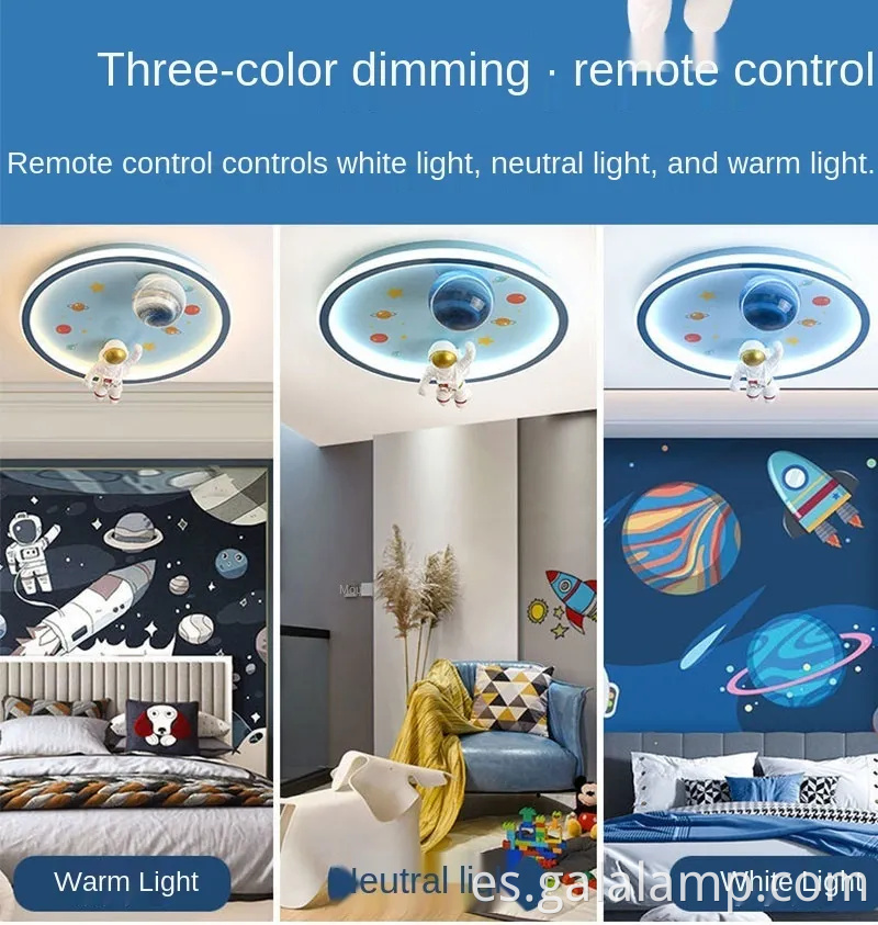 Dermanitamiento de la habitación de niños LED LED LIGHT Astronaut Astronaut Planeta Astronaut